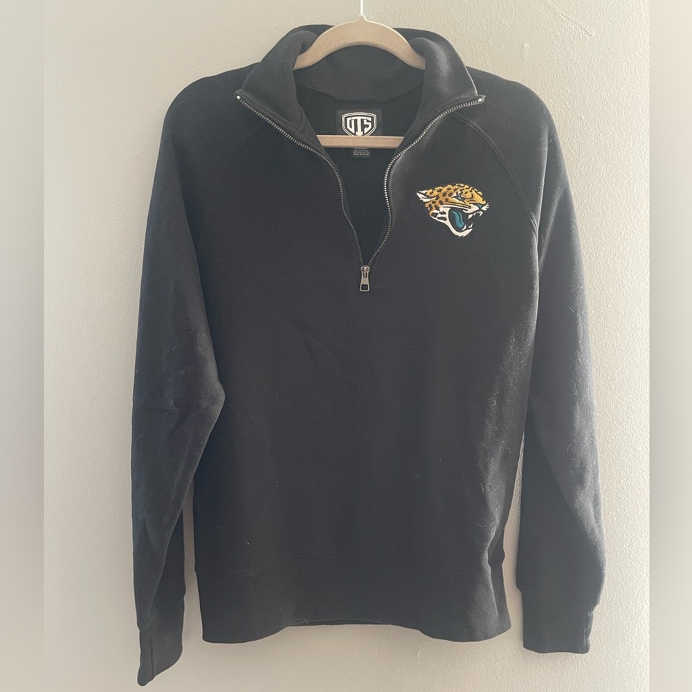 NFL Jaguars Black Quarter-Zip Sweatshirt
